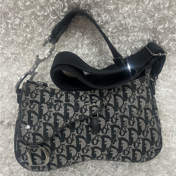 Christian Dior Monogram Crossbody Flap Saddle Bag - Picture 1 of 16